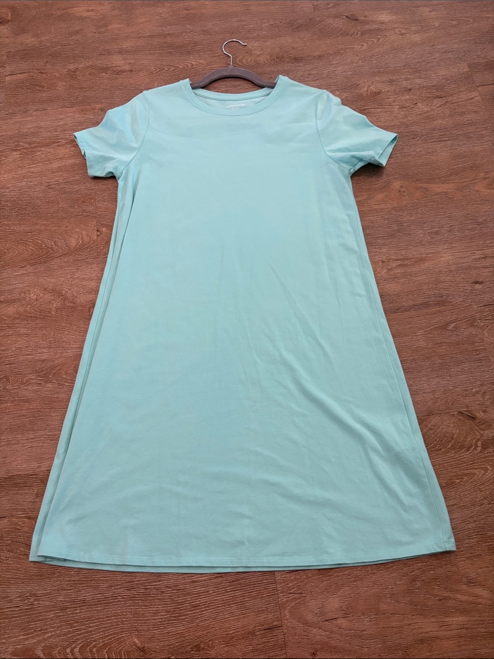 Eileen Fisher Soft Mint Short-Sleeve Crew Dress
